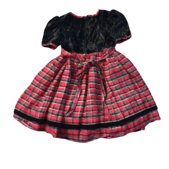 Young Couture by Nicole Vintage Girls Christmas Dress - Picture 2 of 7